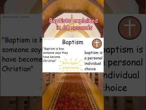 Baptists explained in 1 minute...