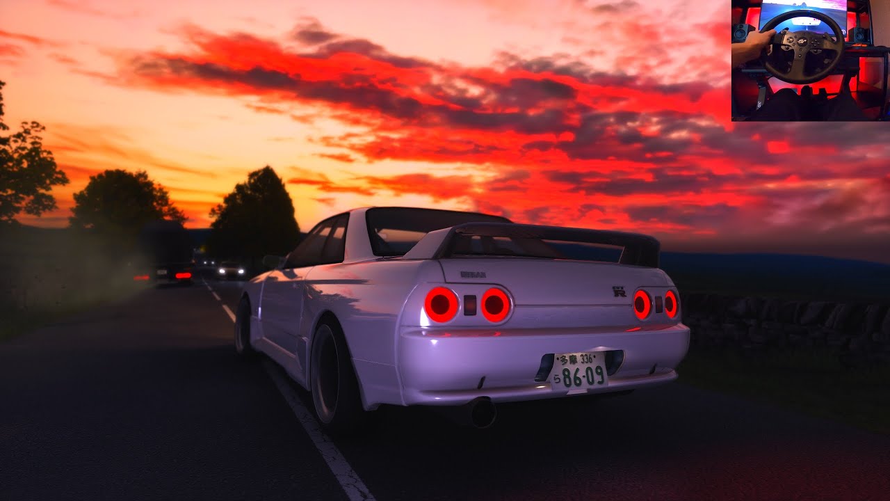 Nissan Skyline R32 GT-R evening drive - Assetto Corsa - YouTube