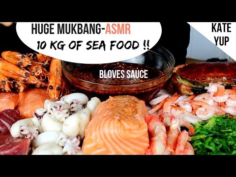 22 LBS SEAFOOD : KING CRAB LEGS, WHOLE CRAB, SALMON RAW, PRAWNS, SHRIMP, TUNA, SQUID, WAKAME