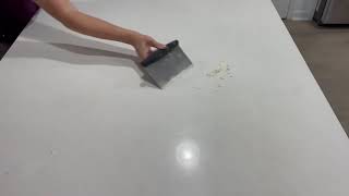 How to clean the counter after shaping sourdough