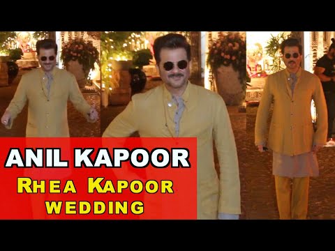 Anil Kapoor At Daughter Rhea Kapoor's Wedding Reception