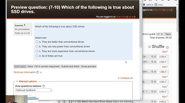 Moodle Quiz Questions - Part 2