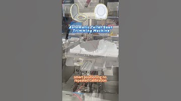 Automatic Toilet Seat Trimming Machine #machine #assemblymachines #factory #assemblymachine