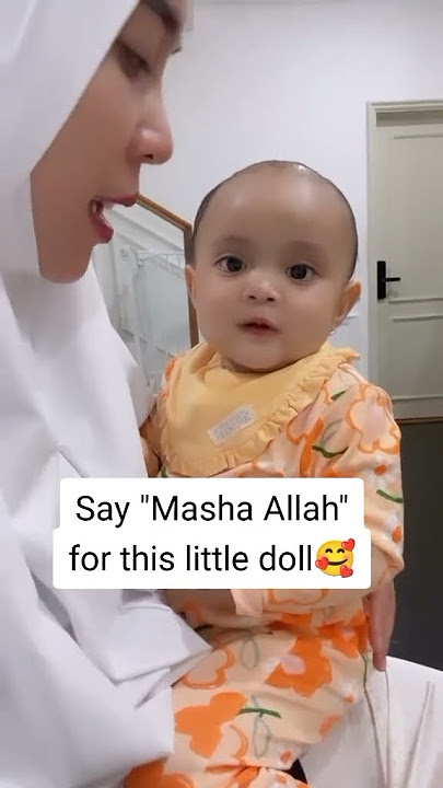 A little kid reciting Surah Fatihah with her Mother | Little Doll | #Shorts