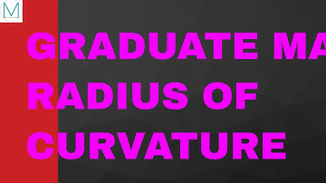 New Lesson on how to calculate Radius of Curvature Engineering Maths