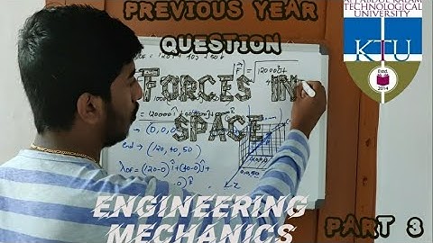 Forces in a space | Engineering Mechanics | Part 3 | KTU Syllabus | Problem