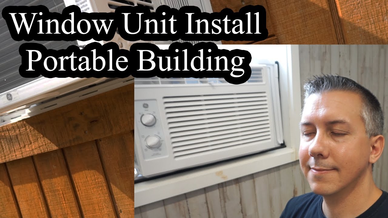 Installing a window unit air conditioner in a portable ...