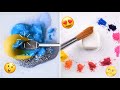 Old satisfying art   clay  craft  strawberrypuffcake