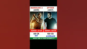 Mardaani 2 vs Spyder Movie Comparison #shorts #viralvideo #trendingshorts #youtubeshorts