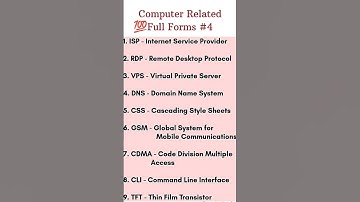 Computer related full forms useful #education #trending #shorts #viralshorts