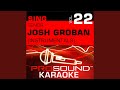 You Raise Me Up (Karaoke With Background Vocals) (In the Style of Josh Groban)