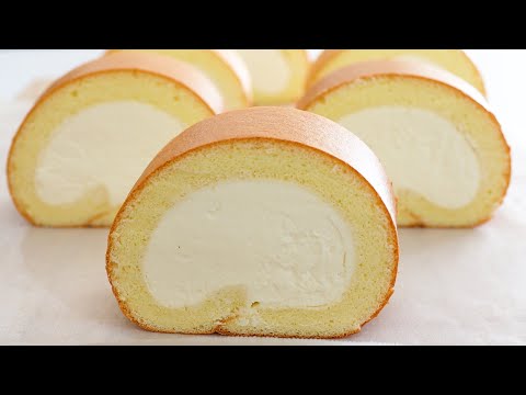 If you have 3 eggs, make this delicious cake roll at home! Melt in your mouth! Very soft and creamy