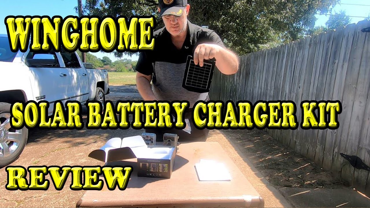 WingHome Solar Battery Charger Kit 12V 6V Unboxing Demonstration and