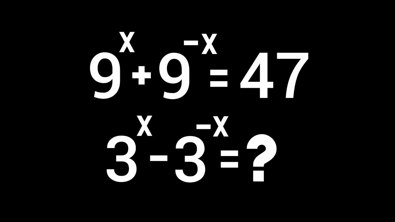 Math Simple Yet Tricky Problem Olympiad Math Algebraic Problem | Easy & Tricky Solution - YouTube