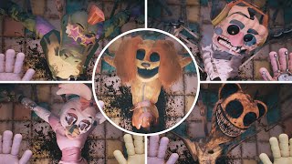 Poppy Playtime Chapter 3 - Dog Day Jumpscare (but it's Freddy, DJ Music Man, Chica FNAF)