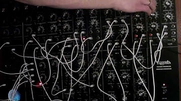 Testing my self build YUSYNTH voltage-controlled modular synthesizer - part 1