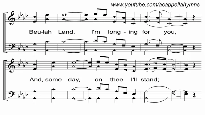 Sweet Beulah Land - A Cappella Hymn