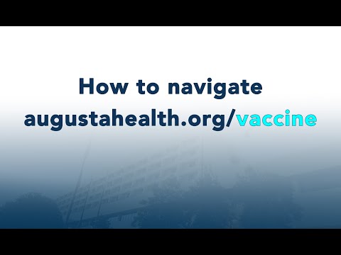 Using the AU Health Vaccine Website