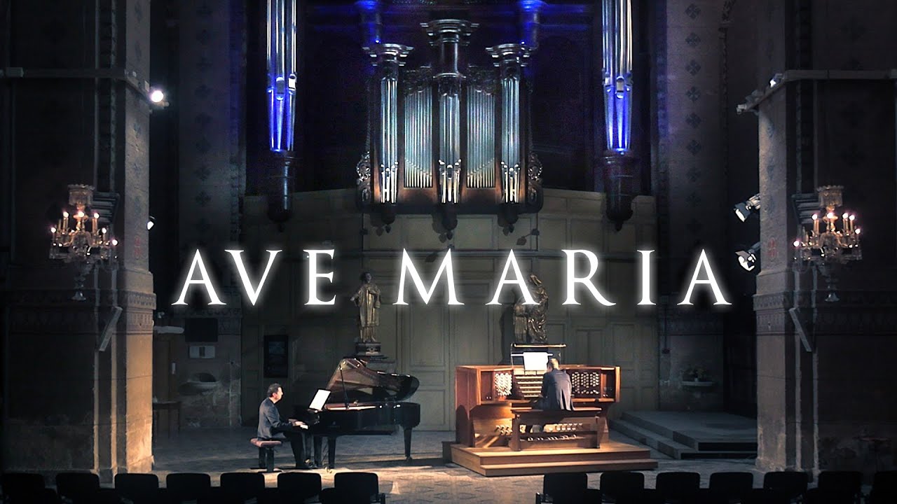 BACH / GOUNOD - AVE MARIA (MEDITATION) - ORGAN & PIANO - SCOTT BROTHERS DUO - ROQUEVAIRE, FRANCE