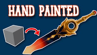 Hand Painted Sword | Modeling and Texturing Timelapse
