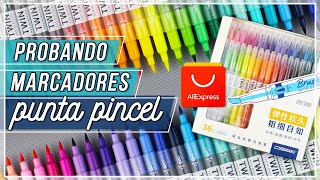 ✧ Probando papelería de Aliexpress ⭐ D&S Twin Brush Markers ✧ by Planner Dudette 2,969 views 3 years ago 10 minutes, 59 seconds