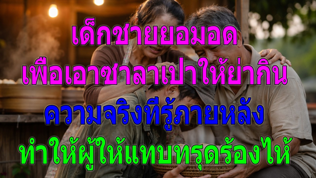 เด็กชายยอมอด เพื่อเอาซาลาเปาให้ย่ากิน ความจริงที่รู้ภายหลัง ทำให้ผู้ให้แทบทรุดร้องไห้