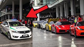 FERRARI OWNERS VS POLICE CAR | Cops Hate Supercars in Malaysia? #ferrari #compilation