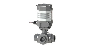 Valworx Compact Electric Stainless 3-Way T-Port Ball Valves