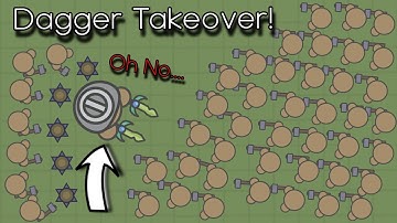 The Ultimate Moomoo.io Daggers Experience (39v1 vs Hackers). Daggers Server Takeover