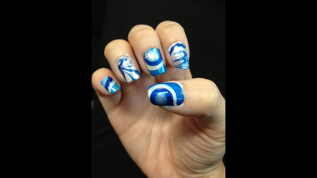 1. "Easy Water Marble Nail Art Tutorial" - wide 3