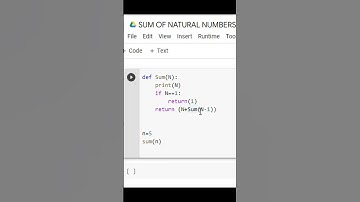 Find the Sum of N Natural Numbers using Recursion in Python #pythonprogramming #pythonforbeginners