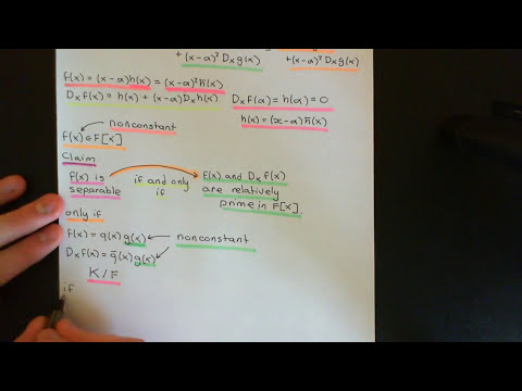 Separable Polynomials Part