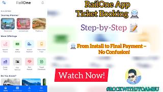 RailOne App Ticket Booking Full Guide 🚆 | Step-by-Step for Beginners screenshot 5