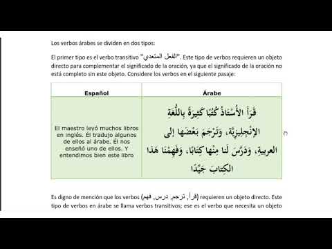 Gramatica Arabe Leccion 33 Parte 1