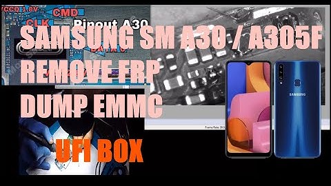 Samsung A305F U6 *  ISP  REMOVE FRP / Dump Files For eMMC Repair died Boot * UFI BOX