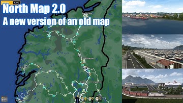 A new version of an old map North Map 2.0 for ETS2 1.44