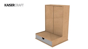 How to Construct Kaisercraft BTP L shaped Cupboard SB2294