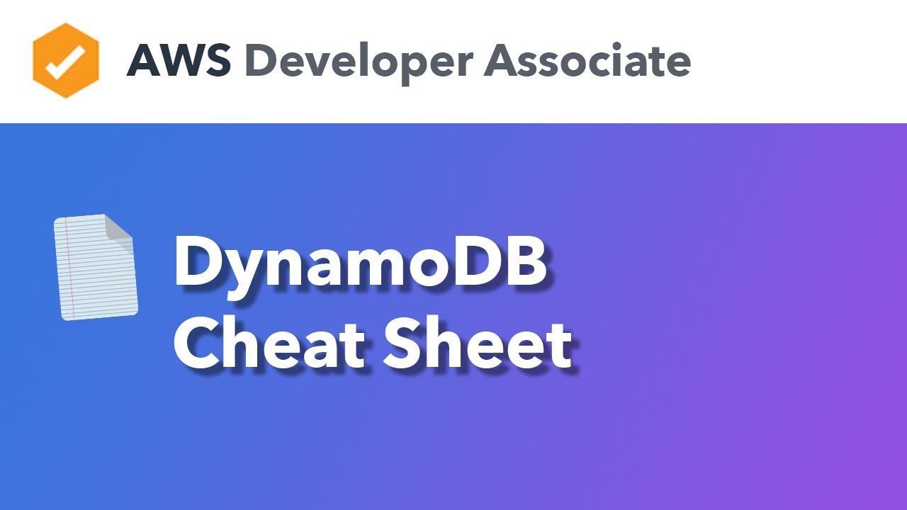 DynamoDB — Cheat Sheet