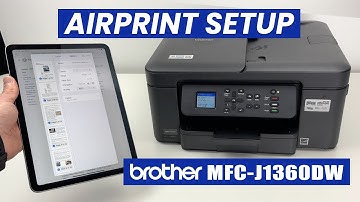 How To Setup AirPrint on the Brother MFC-J1360DW Printer