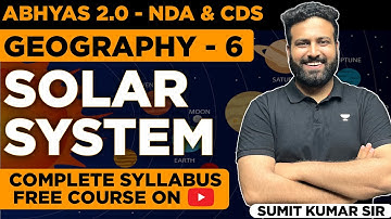 Solar System for NDA 2 2022  Abhyas 2.0-  Complete Batch For NDA 2022 | Geography | GAT For NDA