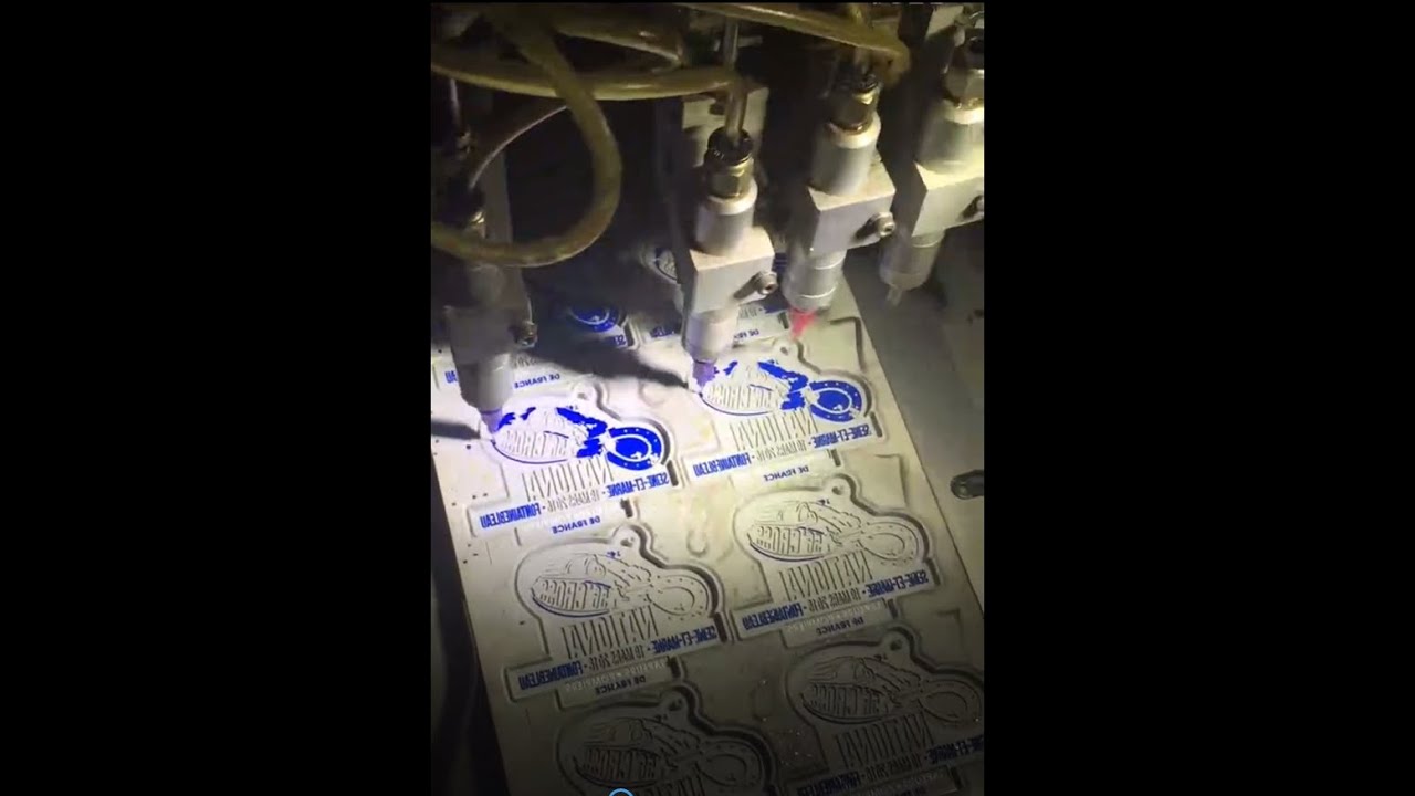 soft pvc rubber keychain dispenser machine - YouTube