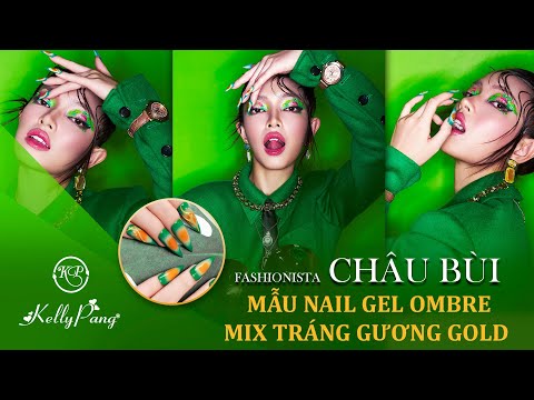 Video Nail Gel Ombre Mix Tráng Gương Gold cùng Fashionista... - youtube