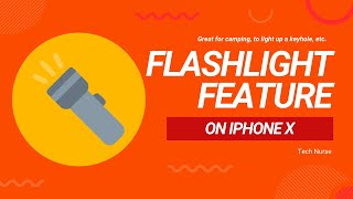 How to Turn Flashlight On and Off on iPhone X (10) - Built-In - Perfect for Camping screenshot 4