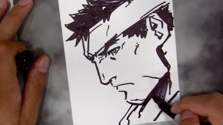 Long Vo Drawing Ryu With Sharpie