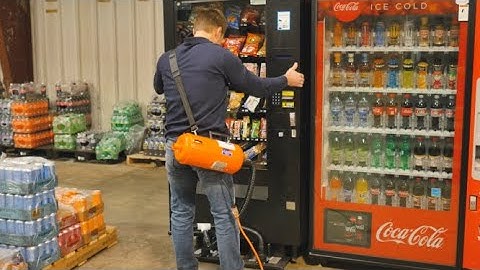 How to move a vending machine on high legs with an Airsled