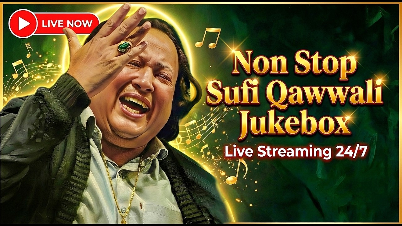 Best Of Nusrat Fateh Ali Khan 💖 | All Time Hit Top Viral Qawwali Jukebox Live Streaming 🔴