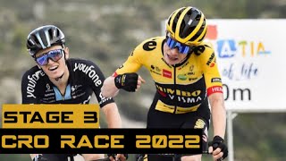 Jonas Vingegaard Strong attack to win the Stage 3 of Cro Race 2022 #jonasvingegaard