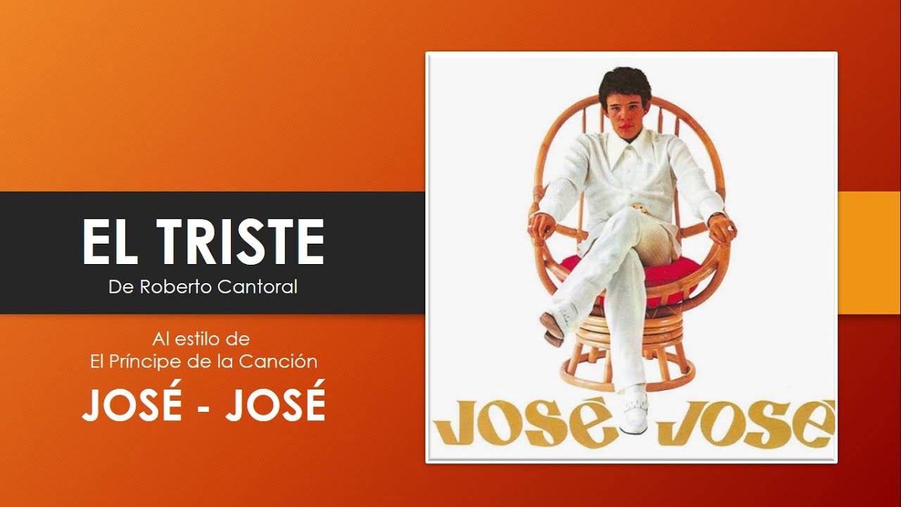 El Triste José José Karaoke YouTube