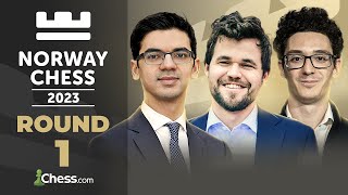 Clash of Chess Styles | Magnus v Fabiano, Alireza v Gukesh and more on Day 1 | Norway Chess 2023