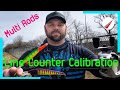 Line counter reel calibration  multi rod spool tip